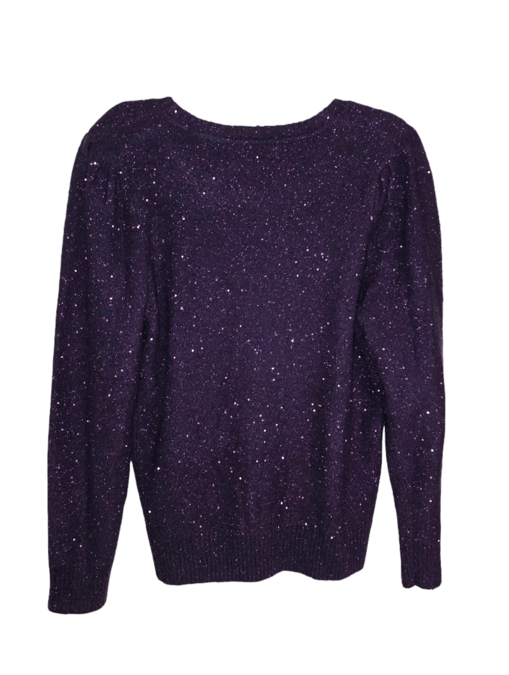 Purple Sparkly Liz Claiborne Sweater - Picture 3 of 12